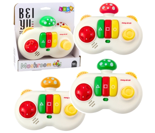 Console Pad Interactive Sensory Mushroom For Kids Lights Sounds