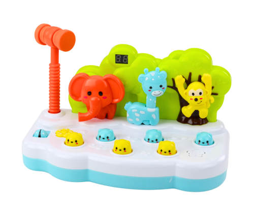 Whack-A-Mole Animals Skill Game Counter Hammer Color