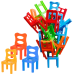 Falling Balance Chairs Arcade Game 48 Pieces Colorful