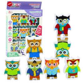 Educational Game Owls Arcade Logic Puzzle Domino 18 pcs. Educational Game Owls Arcade Logic Puzzle Domino 18 pcs.