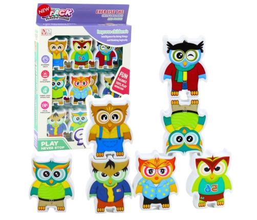 Educational Game Owls Arcade Logic Puzzle Domino 18 pcs.