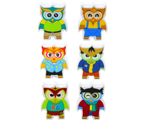 Educational Game Owls Arcade Logic Puzzle Domino 18 pcs.