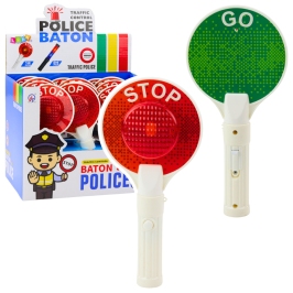 Police Signal Lollipop For Kids Stop Go Light