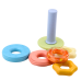 Tower of Wheels Sensory Puzzle for Toddlers Pastel 17cm