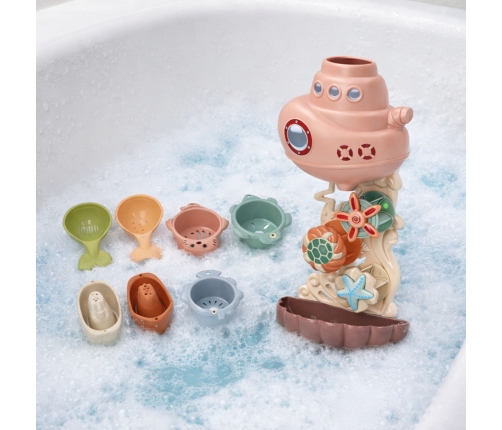 Bath Toys Submarine Ship Cups Suction Cups 9pcs