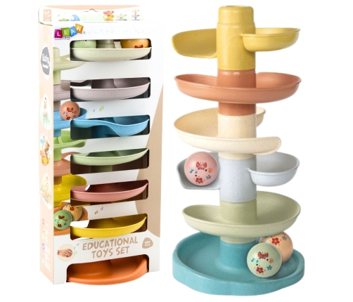 Slide Track For Balls Educational Balls with Rattles 7 Levels