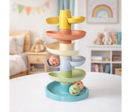 Slide Track For Balls Educational Balls with Rattles 7 Levels