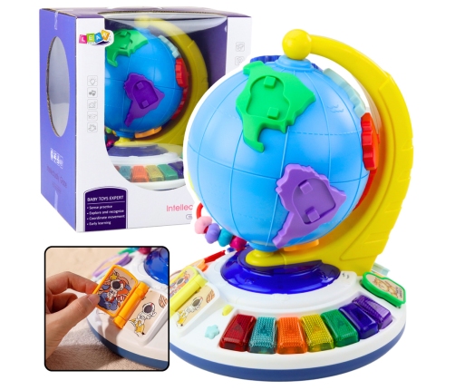 Interactive Educational Musical Globe For Toddlers Continents Animals