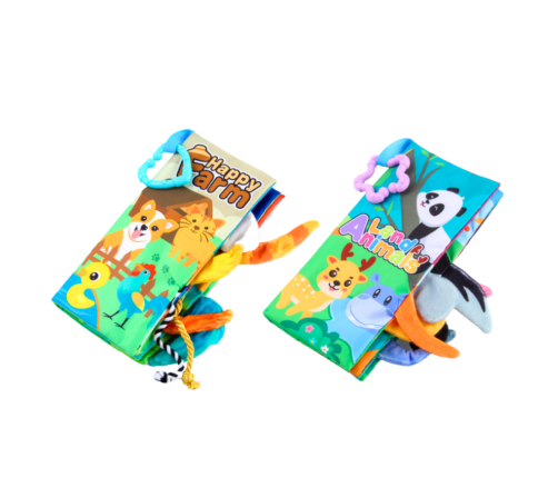 Set of Soft Colorful Educational Sensory Books for Toddlers 4pcs