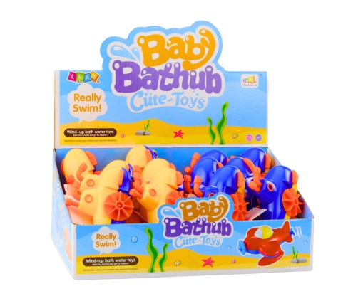 Wind-up Bath Toy Submarine Yellow Blue Mix