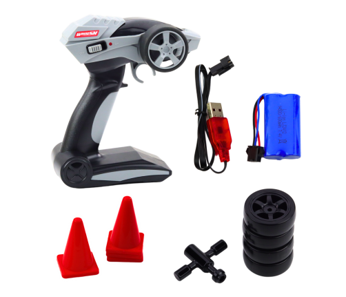 Drift Car Racing RC Red Black 30km/h 1:16