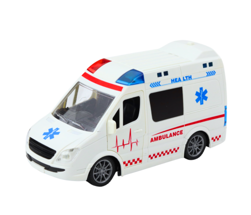 Remote Control Ambulance RC Lights Sounds 1:20 White