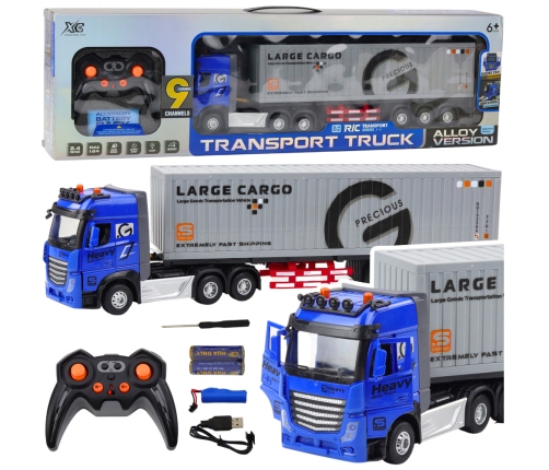 Remote Controlled Transport Truck With Container RC 1:24