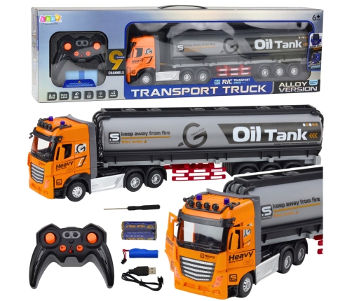 RC Fuel Tanker Remote Control Lights Sounds 1:24