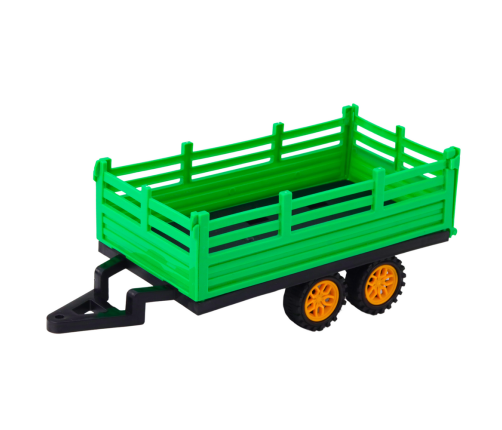 RC Green Remote Controlled Farm Tractor With Trailer