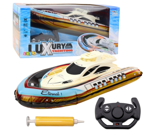 Luxury Yacht Boat Inflatable Remote Controlled RC LED Lights