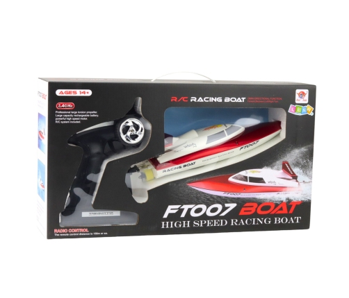 Vitality FT007 Remote Controlled RC Boat 1:16 White and Red