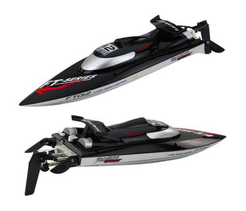 Boat Motorboat FT012 Remote Controlled RC Black 50km/h 2.4G