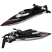 Boat Motorboat FT012 Remote Controlled RC Black 50km/h 2.4G
