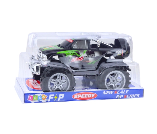 King Rear-Wheel Drive Off-Road Vehicle Green and Black 27cm