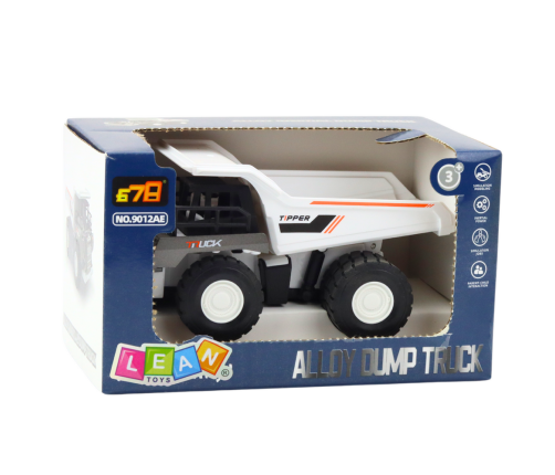 Dump Truck Construction Metal Parts Drive White