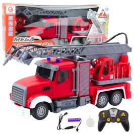 Fire Truck With Boom Water Pouring Function 1:24