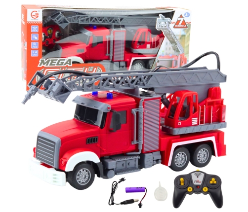 Fire Truck With Boom Water Pouring Function 1:24