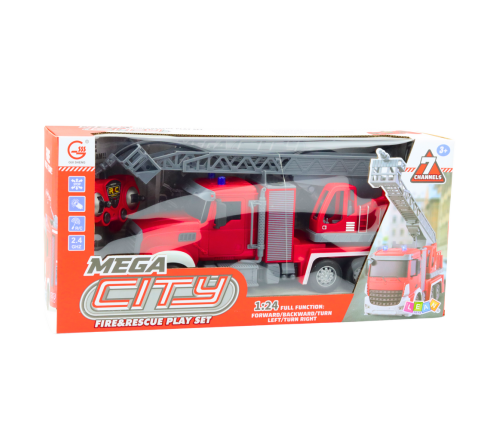 Fire Truck With Boom Water Pouring Function 1:24