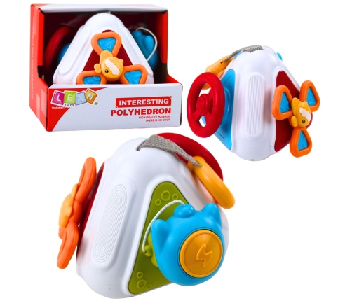 Educational Manipulative Sensory Cube for Toddlers, Colorful 5-in-1