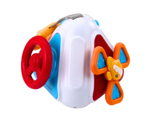 Educational Manipulative Sensory Cube for Toddlers, Colorful 5-in-1