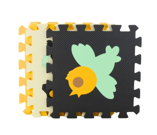 Soft Puzzle Educational Mat EVA Foam Animals Brown 16 pcs.