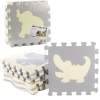 Soft Puzzle Educational Mat Animals EVA Foam Beige Gray 9 pcs. Soft Puzzle Educational Mat Animals EVA Foam Beige Gray 9 pcs.