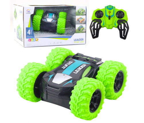 Remote Controlled RC Stunt Car 360° Spins Green