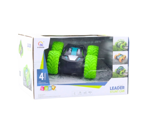 Remote Controlled RC Stunt Car 360° Spins Green