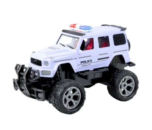 RC Police Off-Road Vehicle White 1:12