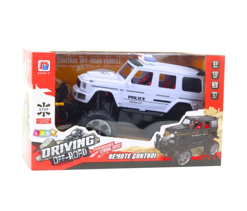 RC Police Off-Road Vehicle White 1:12