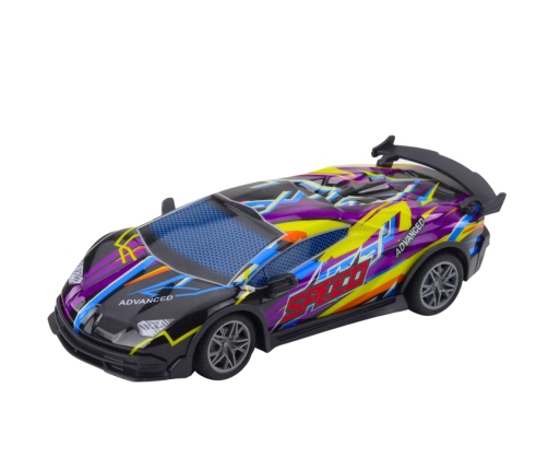 RC Remote Control Sports Car LED Lights Purple 1:22