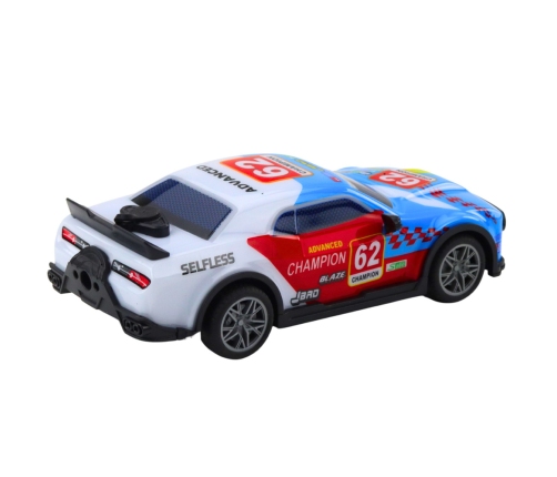 RC Remote Control Sports Car Lights Water Vapor Blue 1:22