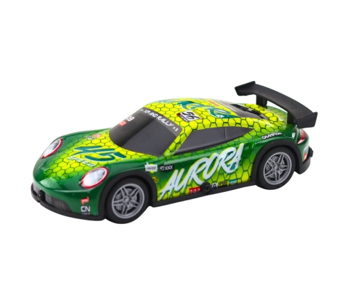 RC Remote Controlled Racing Car with Glowing Body Green