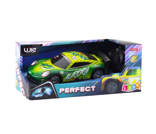 RC Remote Controlled Racing Car with Glowing Body Green