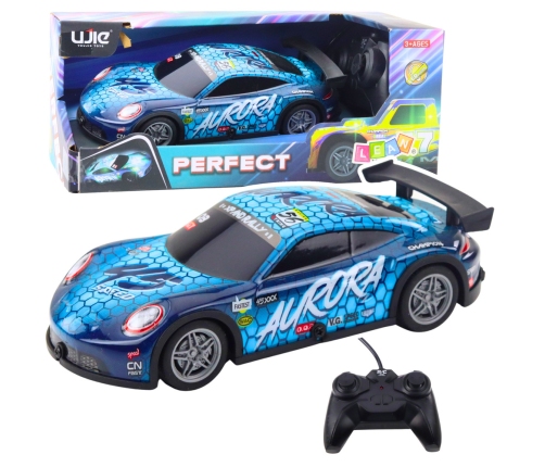 RC Racing Car with Lightning Shell, Blue