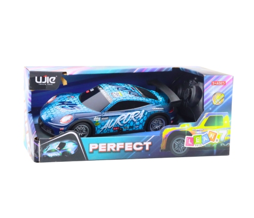 RC Racing Car with Lightning Shell, Blue