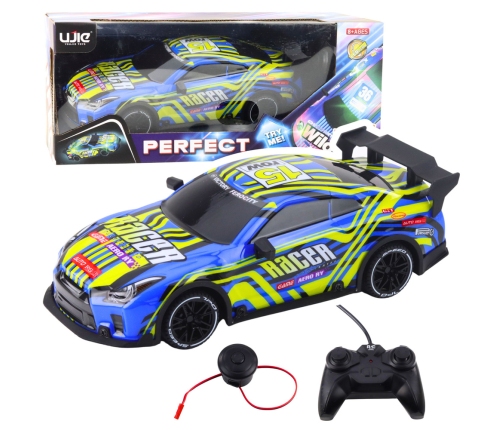 Remote Control Sports Car Blue Yellow
