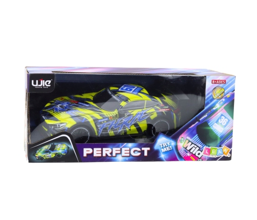 RC Racing Car with Illuminated Body Yellow