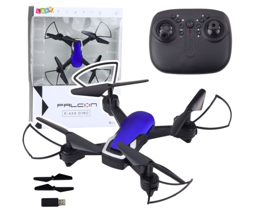 Drone Six-Axis Gyroscope LED Lights 360° Rotation Blue