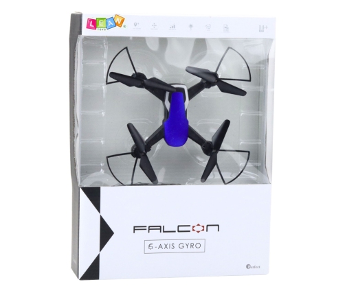 Drone Six-Axis Gyroscope LED Lights 360° Rotation Blue