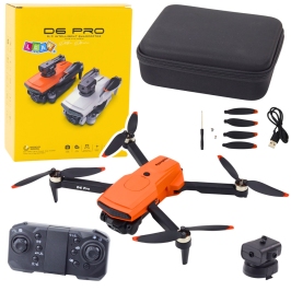D6 PRO Drone Dual HD Camera LED Lights Orange D6 PRO Drone Dual HD Camera LED Lights Orange