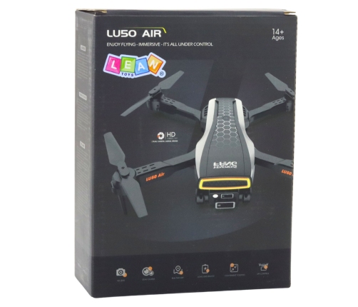 Drone LU50 Air Dual Camera HD MV Video LED Lights App