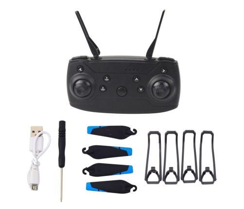 Remote Controlled Drone LU800 Camera LED Lights Blue