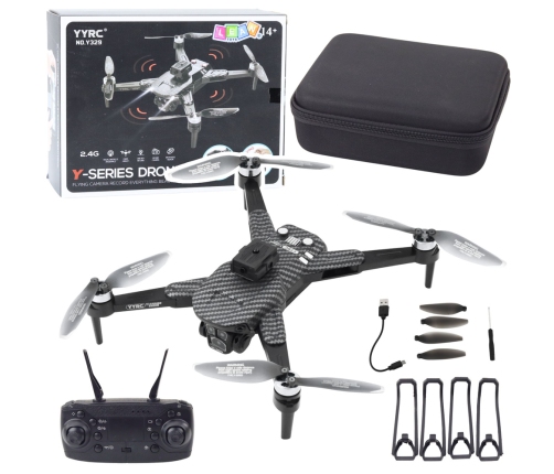 Drone Y329 HD Camera WIFI LED Lights App Black Carbon